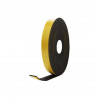 Mousse noire adhésive caoutchouc epdm 20x2mm longueur 10m