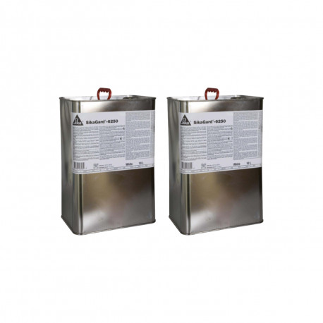 Lot de 2 cires thixotrope anti-corrosion SIKA Sikagard 6250 - Blanc - 10L