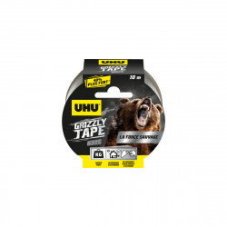 Ruban de réparation UHU Grizzly Tape Gris - 10m - 35720
