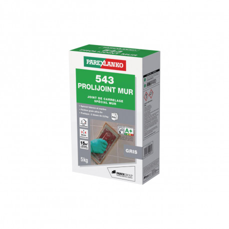 Joint carrelage PAREXLANKO 543 Prolijoint Mur - Gris - 5 kg - L543GRIS05