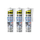 Lot de 3 silicones mastic UHU Bain Cuisine 2H Blanc Cartouche - 300ml