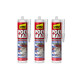 Lot de 3 colles mastic Extra Forte Polymax UHU Invisible cartouche - 300 g