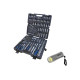 Pack KS TOOLS - Coffret de douilles Chrome Plus - 216 pcs - Lampe Torche à LED COB - L.84 mm