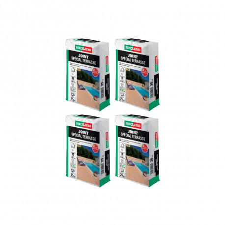 Lot de 4 sacs de joint spécial terrasse PAREXLANKO - Beige - 100kg