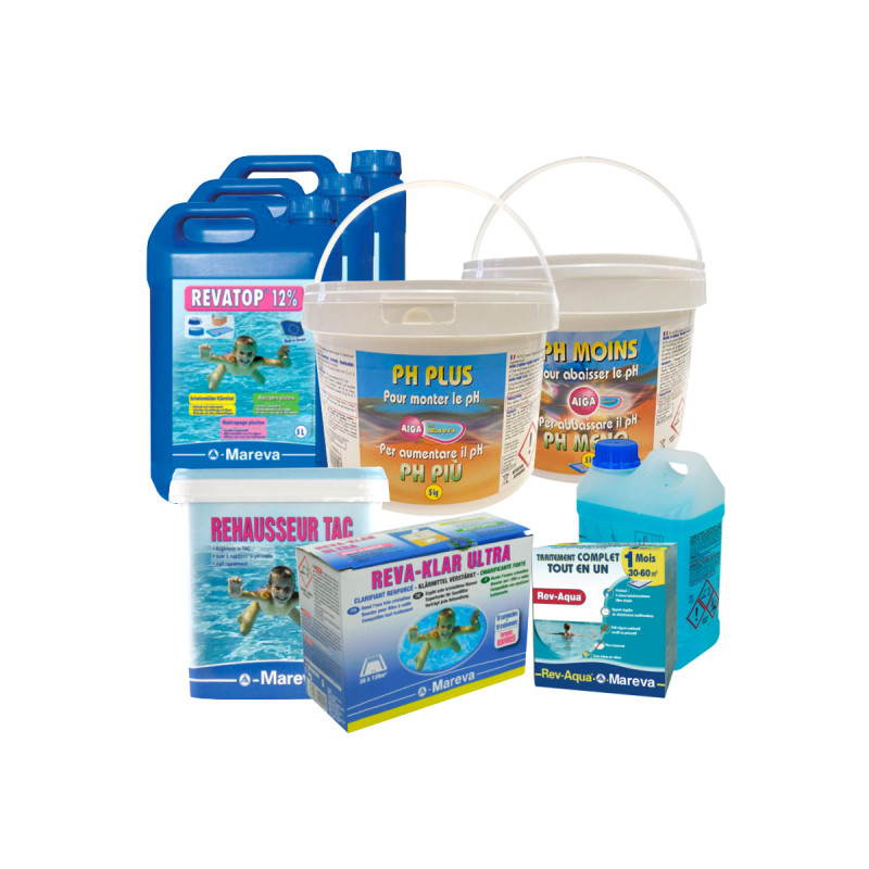 Cartouches Clarifiantes Mareva Reva-Klar 1kg - Pour Filtration Piscine