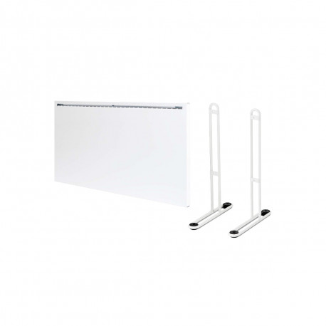 Pack ADAX Radiateur électrique connecté blanc - 600 W - 635x330x91 mm - Famn H 06 KWTW - Pieds pour radiateur P blancs - 195x290