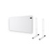 Pack ADAX Radiateur électrique blanc - 1400 W - 1042x370x90mm - Neo Basic NP14 KDT - Pieds pour radiateur P blancs - 195x290mm