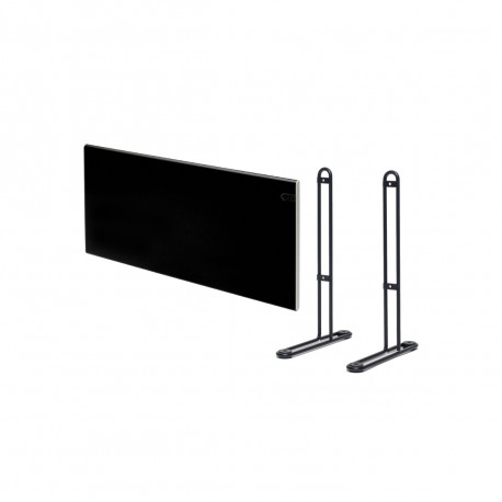 Pack ADAX Radiateur électrique noir - 1000 W - 762x370x90mm - Neo Basic NP10 KDT - Pieds pour radiateur P noirs - 195x290mm