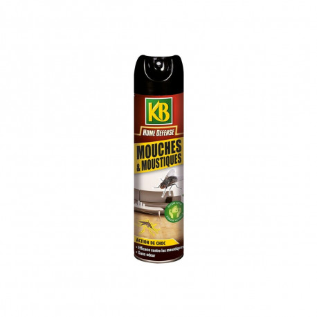 Insecticide mouches et moustiques KB Home Defense - Aérosol 400ml
