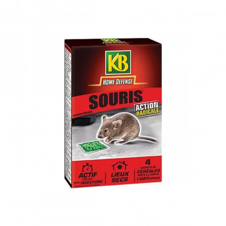 Souris céréales KB Home Defense - 4 sachets