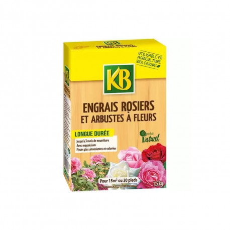 Engrais pour rosiers et arbustes à fleurs KB - 1,5kg