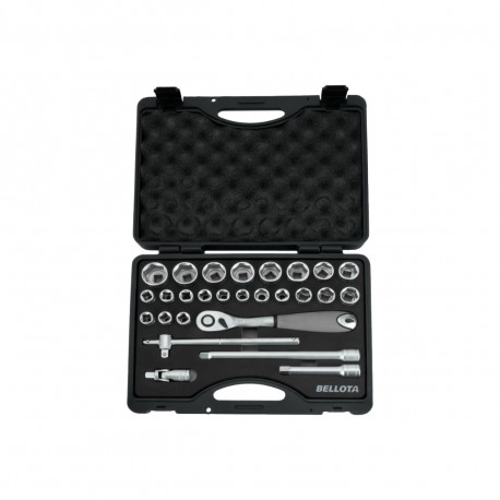 Caisse à outils pour clés à douilles BELLOTA - 27 pcs - 65921/2H1