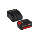 Pack EINHELL Radio sans fil 18V Power X-Change - TC-RA 18 Li BT - Solo - Starter Kit Power 4.0Ah