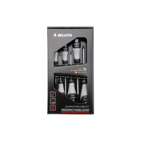 Jeu de 6 tournevis d'électricien BELLOTA - 66291ELEC