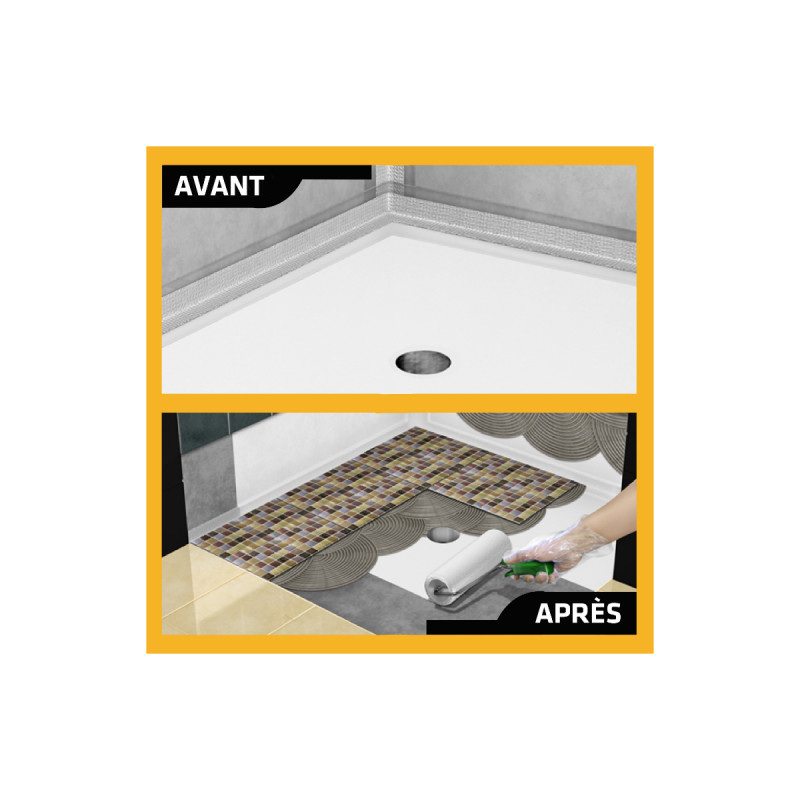 Kit douche à l'italienne SIKA Étanchéité sous carrelage 6m² Espace