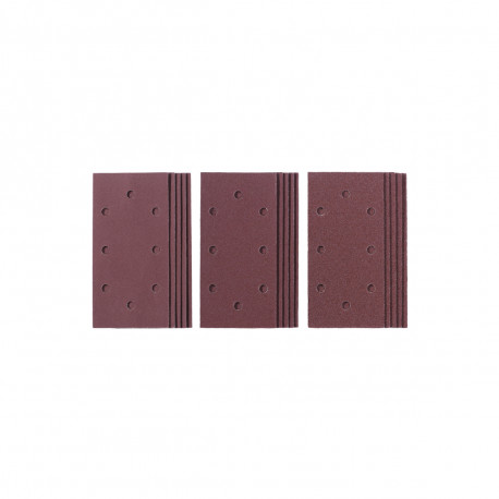 Lot de 15 abrasifs EINHELL pour ponceuse vibrante - 187x93mm - Grains 60-120-180 - 49817985