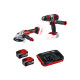 Perceuse visseuse à percussion EINHELL 18V Power X-Change - Sans batterie ni chargeur - TE-CD 18 Li-i Brushless-Solo