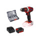 Pack EINHELL Perceuse visseuse 18V Power X-Change - TE-CD 18/40 Li-Solo - Starter Kit Power 4.0Ah - Coffret 39 accessoires