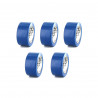 Lot de 5 rubans adhésifs vinyle 3M - Bleu - 50mm - 764B-50