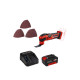 Pack EINHELL Outil multifonctions 18V Power X-Change - VARRITO - Starter Kit Power 4.0Ah - Lot de 20 abrasifs