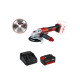 Pack EINHELL Meuleuse d'angle 18V Power X-Change - AXXIO - Starter Kit Power 4.0Ah - Disque diamant 125mm