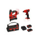 Pack EINHELL 18V Power X-Change - Agrafeuse-Cloueuse 2 en 1 - Pistolet à colle - Batterie 4.0Ah - Batterie 2.0Ah - Chargeur rapi