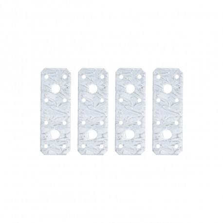 Lot de 4 plaques de fixation plate BGS TECHNIC - 100 x 35 x 2mm - 80784