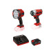 Pack EINHELL 18V Power X-Change - Visseuse clé à chocs à percussion TE-CI 18/1 Li-Solo - Lampe LED TE-CL 18/2500 LiAC-solo - Sta