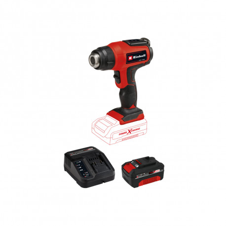 Pack EINHELL 18V Power X-Change - Décapeur thermique - TE-HA 18 Li-Solo - Starter Kit Power 4.0Ah