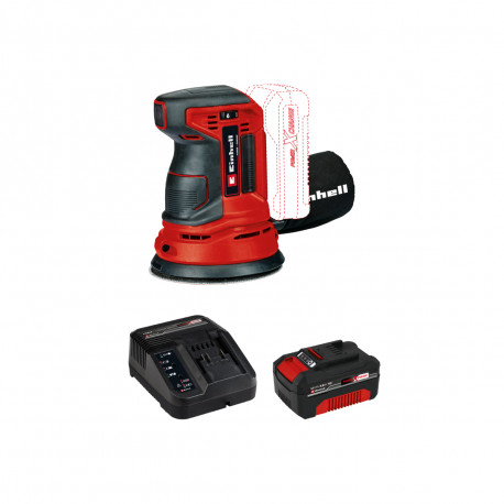 Pack EINHELL 18V Power X-Change - Ponceuse excentrique - TE-RS 18 Li - Solo - Starter Kit Power 4.0Ah