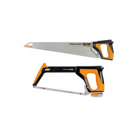 Scie égoïne FISKARS - PowerTooth - 55cm - 9TPI - Scie à métaux - TrueTension - 30cm - 24TPI