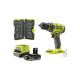 Pack RYOBI Perceuse Visseuse 18V Brushless R18DD7-0 - 1 Batterie 2,5 Ah 1 Chargeur rapide - Coffret antichocs 40 embouts de viss