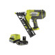 Pack RYOBI Cloueur de finition incliné à air comprimé 18V OnePlus R15GN18-0 - 1 Batterie 2.5Ah - 1 Chargeur rapide RC18120-125