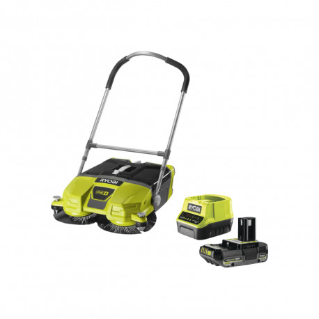 Pack RYOBI Balayeuse motorisée R18SW3-0G - 18V OnePlus - 53 cm - 1 Batterie 2.0Ah - 1 Chargeur rapide