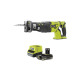 Pack RYOBI Scie sabre R18RS7-0 - Brushless 18V OnePlus - 1 batterie 2.0Ah - 1 chargeur rapide RC18120-120