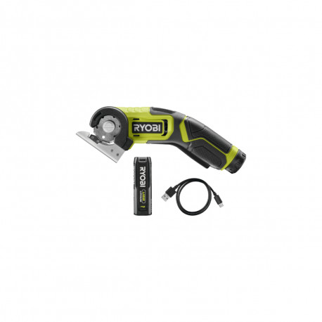 Mini-scie RYOBI RCT4-120G - 4V - 1 Batterie 2.0Ah - Câble USB C