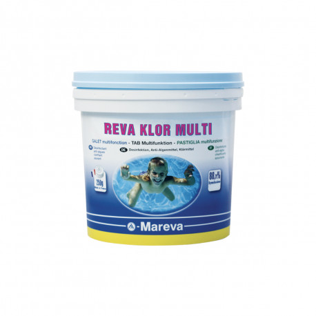 Désinfectant pour piscine Reva-Klor Multi MAREVA - 250g - 5kg - 100197U