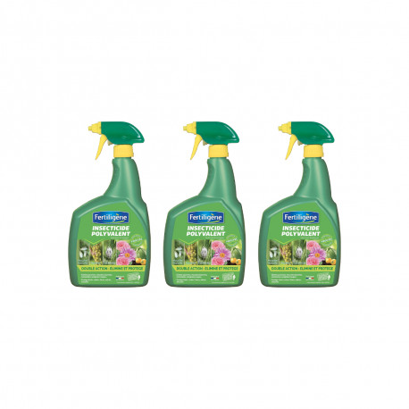 Lot de 3 insecticides polyvalents FERTILIGÈNE - 800ml
