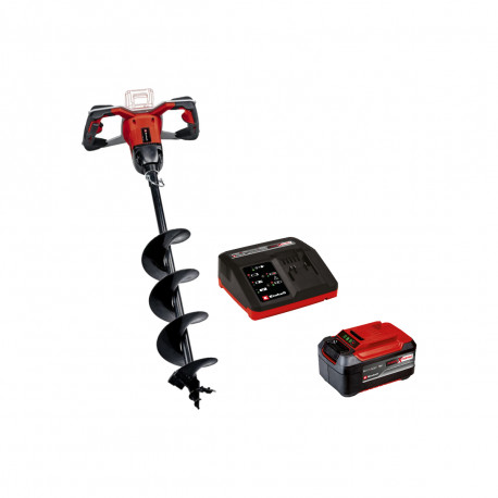 Pack EINHELL 18V Power X-Change - Tarière GE-EA 18/150 Li BL - Brushless - Starter Kit Power 5.2Ah