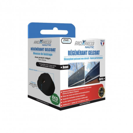 Polish régénérant désoxydant - PadXpress Nautic - Pour coque bateau gelcoat - 125mm