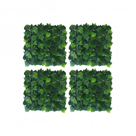 Plaques carrées clipsables JET7GARDEN Lierre de Boston - 4 plaques - 50x50cm