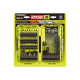 Pack RYOBI Perceuse-visseuse percussion R18PD7-252S Brushless - 2 batteries 5.0 - 2.0Ah - Chargeur - 38 accessoires perçage-viss