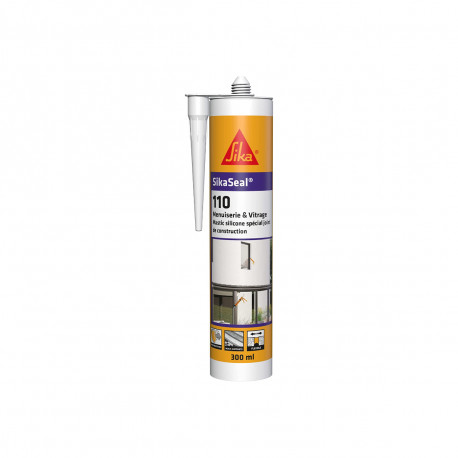 Modifier : Mastic silicone SIKA SikaSeal 109 Menuiserie - Blanc PVC - 300ml