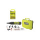 Pack RYOBI - Mini-outil multifonction RRT12-120BA3/35 - 12V - 1 Batterie 2.0Ah - 1 Câble USB C - 35 Accessoires - Kit de 155 acc