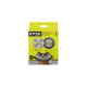 Pack RYOBI Meuleuse d'angle RAG600-115G - 600W - 115mm - 6 disques - RAK6AGD115 - 115mm