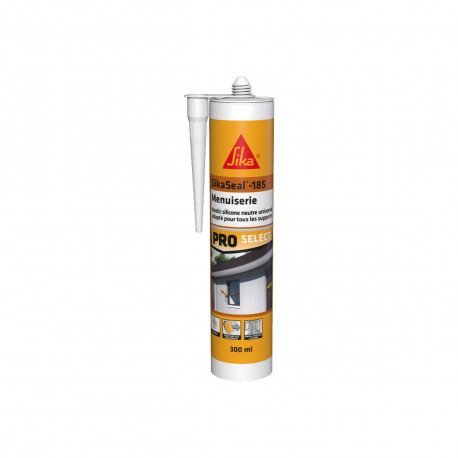 Mastic silicone SIKA Sikaseal-185 Menuiserie - Blanc PVC - 300ml