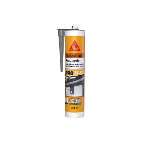 Mastic silicone SIKA Sikaseal-185 Menuiserie - Gris - 300ml