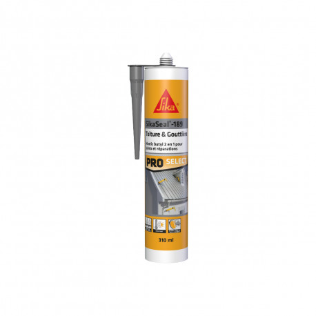 Mastic butyl SIKA Sikaseal-189 Toiture & Gouttière - Gris - 310ml