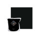 Peinture acrylique lessivable mat BARBOUILLE - Pour murs et plafonds - 5L - Noir Maléficio