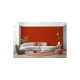 Peinture acrylique lessivable mat BARBOUILLE - Pour murs et plafonds - 1L - Rouge Tutti a casa